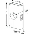 thumbnail image 3 of 1-3/4 in. x 9 in. Thick Solid Brass Lock and Door Reinforcer, 2-1/8 in. Single Bore, 2-3/8 in. Backset, 3 of 4