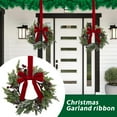 thumbnail image 5 of mimilili Artificial Pine Wreath with Berries and Velvet Ribbon for Front Door Indoor Outdoor Holiday Decoration Seasonal Garland Christmas Gifts, 5 of 5