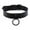 Black, variant on Fancy Dress Rock Choker Necklace Men Adjustable Buckle Teen Punk Rock Collar Black