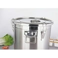 thumbnail image 3 of Fetcoi, Stainless Steel Airtight Canister, Cereal Container with With Airtight Lid and Handles Rice Oil Storage Bucket(12L), 3 of 8