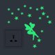 thumbnail image 5 of Luminous Switch Stickers Glow In The Dark Decorative Sticker Kids Room Cartoon Cat Dog Fairy Star Pvc Wall Decal Home Decoration, 5 of 5