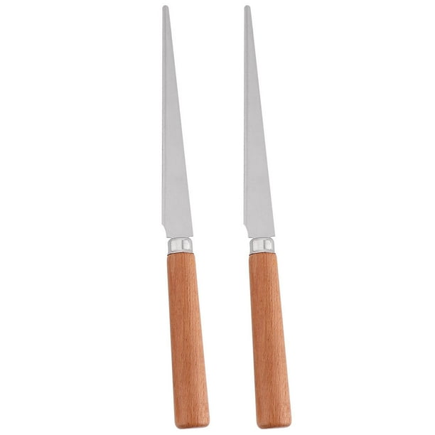 Herramienta de cuchillo de tallado con mango de madera de 2 piezas para esculpir arcilla de polímero de cerámica