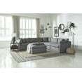 thumbnail image 2 of Topline Home Furnishings Grey Ottoman, 2 of 5