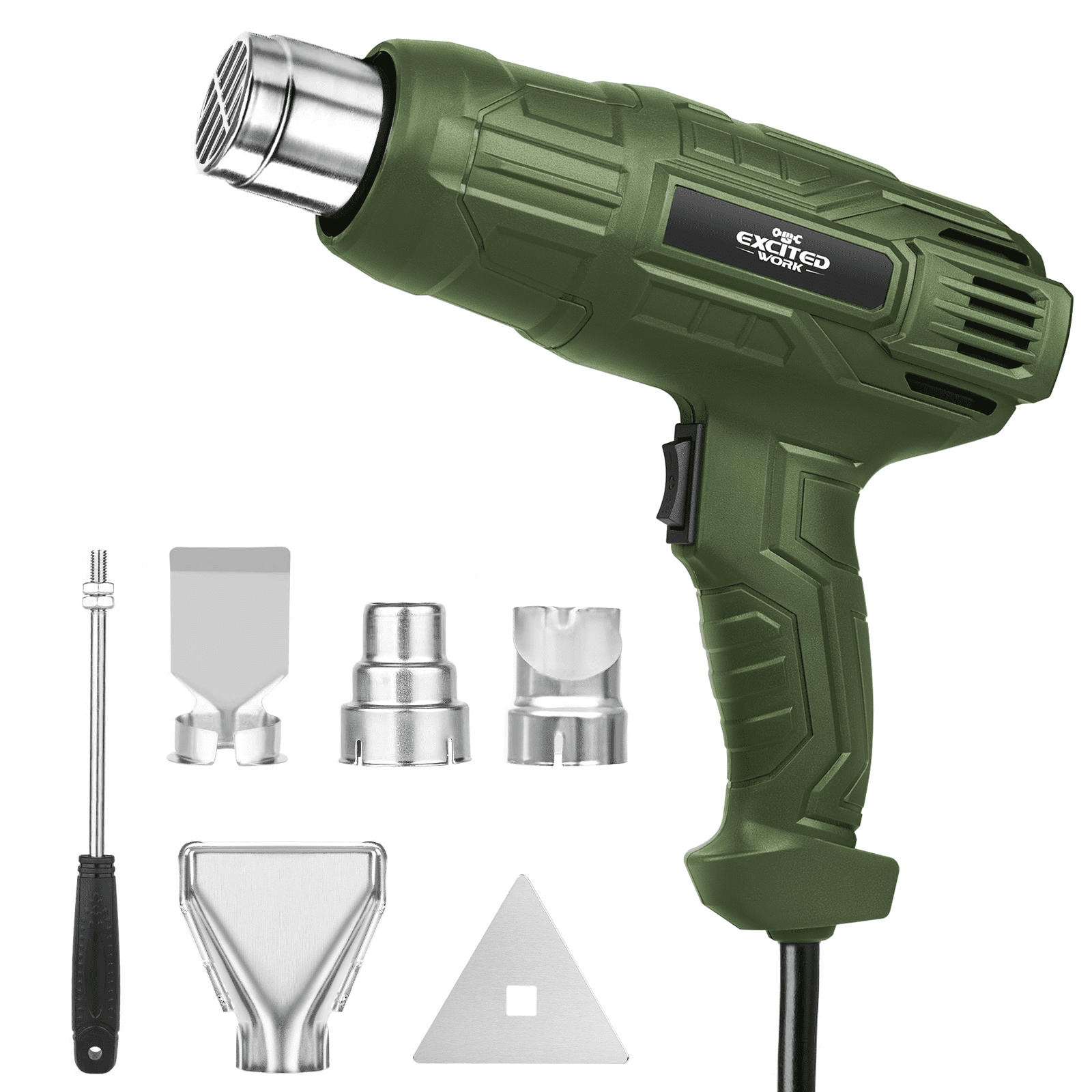 NEU MASTER Dual Temperature Heat Gun 752°F-1112°F with 4 Nozzles 