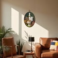 thumbnail image 5 of Duck Canvas Wall Art Duck Botanical Floral Bathtub Newspaper Toilet Flowers Hat Oval Framed Canvas Prints Vintage Wall Hanging Decor for Home Decorations 8.6"x11.4", 5 of 7