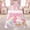 Pink 01, variant on meiyoeat Watercolor Dreamy Castle Bed Sheets for Kids Girls, Princess Fairy Style Full Size Sheets, Pink White, 4 Pieces