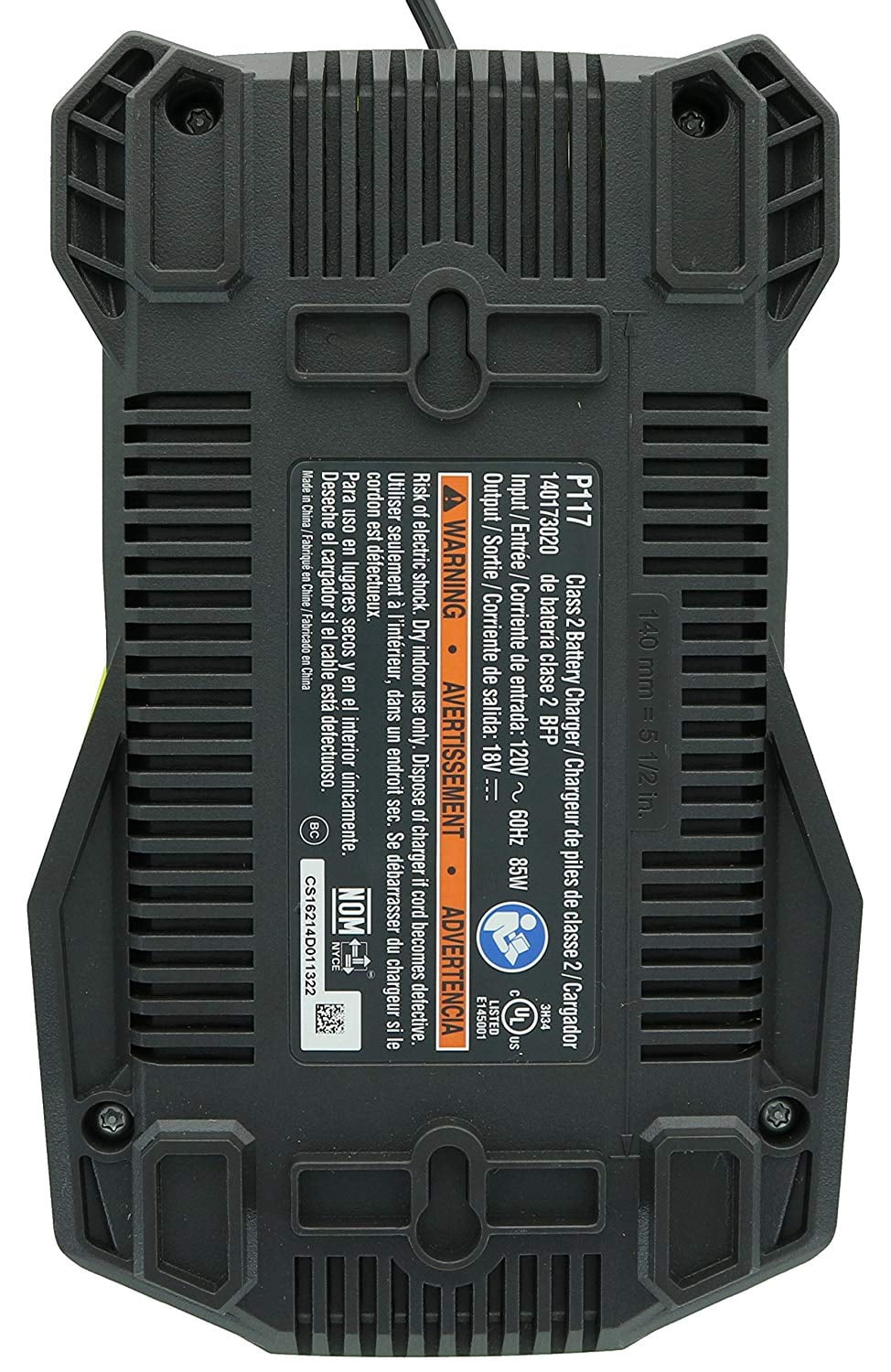 Restored Ryobi P108 One+ 18V 4.0AH Lithium Ion Battery and P117 One+ Dual Chemistry Battery Charger (Refurbished)