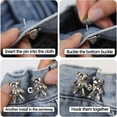 thumbnail image 6 of 6 Pairs Bear Buttons for Jean Clips to Tighten Waist Pant Size Adjuster Buttons for Jeans to Make Smaller Cute Bear Waist Pant Adjustable Button Fit Tighten Pant Bear Adjustable Pants Clips for Waist, 6 of 6