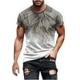 thumbnail image 1 of HKEJIAOI Mens Spring Summer Casual Sports Color Block Raglan Sleeves Round Neck T Shirt, 1 of 5