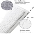 thumbnail image 6 of Bailu Memory Foam Bath Mat Pebble Bathroom Rug Super Absorbent Machine Washable Bathroom Rug (20x32, White), 6 of 7