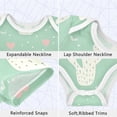 thumbnail image 3 of Valentine Cute Cactuses Hearts Pure Cotton Bodysuit Short Sleeve Pajamas One-Piece Romper Unisex 12M, 3 of 6