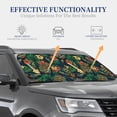thumbnail image 4 of Hirioo Tropical Tribe Mask for 2PCS Windshield Sun Shade Foldable | Front Windshield Shade for Sun, Heat and UV Rays-Small, 4 of 6