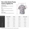 thumbnail image 7 of Naloa I Love USA Men's Loose Fit Cuban Collar Short-Sleeve Shirt with Button-down and Chest Pocket for Everyday Wear Outings - Small, 7 of 7
