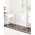 thumbnail image 2 of Unique Loom Kashan Traditional Floral Area Rug, 2 Feet 7 Inch x 10 Feet, Navy Blue/Ivory, 2 of 2