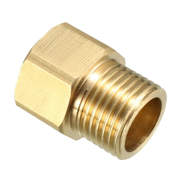 Brass Pipe Fitting, Adapter, 1/2 PT Male x 1/2 PT Female Connector