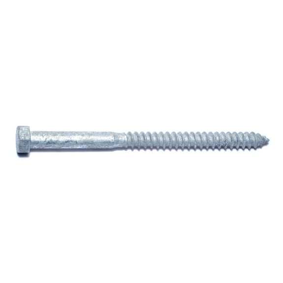3/8" x 5-1/2" Hot Dip Galvanized Steel Hex Head Lag Screws HLSHS-435