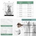 thumbnail image 6 of Vintage Grey Yak Balloon Curtains 63 Inch Length for Living Room/Bedroom, Bathtub Farmhouse Retro Art Rod Pocket Privacy Door Curtains Decorative Tie Up Shade for Window 52"x63", 6 of 8