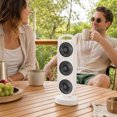 thumbnail image 5 of Leeye Triple Head Standing Fan, Rechargeable Portable Floor Fan with Dual Head Separate Control, 3-Speed Lightweight Personal Fan for Indoor Outdoor Travel, C, One Size,, 5 of 5
