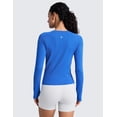 thumbnail image 2 of CRZ YOGA Seamless Long Sleeve Shirts for Women Workout Athletic Running Yoga Tops, 2 of 5