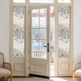 thumbnail image 2 of Blue Beige Coastal Window Privacy Film, Beach Starfish Summer Eucalyptus Rustic Static Cling UV Sun Blocking Heat Control Window Tint Day and Night, Non-Adhesive One Way Privacy Cover 17.7''x78.7'', 2 of 7