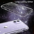 thumbnail image 7 of JETech Glitter Case for iPhone 11, 6.1-Inch, Bling Sparkle Shockproof Phone Bumper Cover, Cute Sparkly for Women and Girls (Clear), 7 of 7