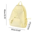 thumbnail image 3 of Weebloom Large School Backpack For Kids Boys Girls Cute Unisex Solid Color Wing Design Bookbag Middle High School College Light Yellow, 3 of 4