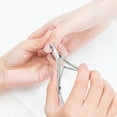 thumbnail image 6 of Huauoo 3-Piece Stainless Steel Cuticle Nipper Kit with Full Jaw Nipper, Pusher & Remover, Silver, 6 of 6