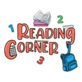thumbnail image 2 of Home Wall Decal - Reading Corner - Cute Learning Design Reading Corner Lettering with Cute Book and Bags - Proudly Hand Made Decal - Size: 10 In(W) x 8 In(H), 2 of 5