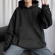 thumbnail image 2 of Sudadera con capucha para hombre y mujer, suéter informal de gran tamaño con bolsillo frontal, color liso, ropa para parejas, para Otoño e Invierno, 2 of 5