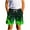 Green, variant on Cethrio Boys Summer Shorts Size 10-12 T, Holiday Drawstring Casual Printed Running Shorts Blue