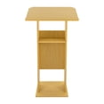 thumbnail image 6 of Height Adjustable Presentation Stand with Storage – Sturdy Mobile Lectern for Office, School & Conference Room – 4 Universal Wheels (2 with Brakes), Easy Assembly, 6 of 15
