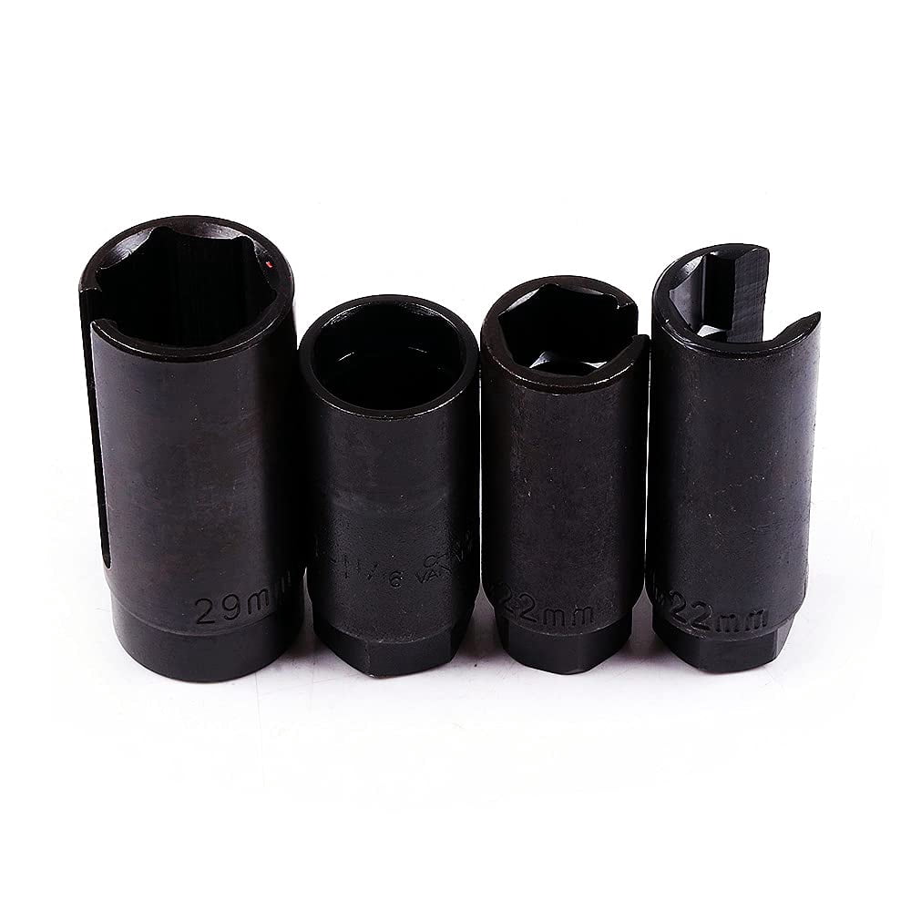 SCITOO 7pcs O2 Oxygen Sensor Oil Pressure Sending Unit Master Sensor Socket Tool Kit With Long oxygen sensor wrench socket Fit for Most Modern Vehicles