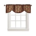 thumbnail image 3 of Indian Bohemia Flower Window Curtain Living Room Kitchen Cabinet Tie-up Valance Curtain Rod Pocket Valance, 3 of 6