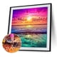 thumbnail image 5 of Cuadros Decorativos 5D bricolaje completo taladro diamante pintura puesta de sol junto al mar punto Likrtyny embutido en tela, 5 of 9