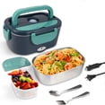 thumbnail image 1 of Suncoda Electric Lunch Boxes, Portable Electrics Lunch Box Car Household Stainless Steel Plastic Two in One Home Insulation Heating Lunch Box Frees Water Injection, 1 of 7