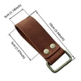 thumbnail image 2 of Handmade Leather Belt Loop Key Keeper, Leather Key Chain with Weighted Square Buckle,leather key ring, 2 of 7