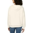 thumbnail image 2 of Buffalo David Bitton Women's Super Soft Hoodie with Kangaroo Pocket XL Ivory, 2 of 2