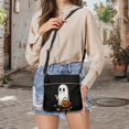 thumbnail image 5 of HELLHERO Ghost Pumpkin Crying Women's Shoulder Bag Shoulder Purse for Women, Waterproof Durable Purse Satchel Adjustable Strap for Work Leisure Time, 5 of 7