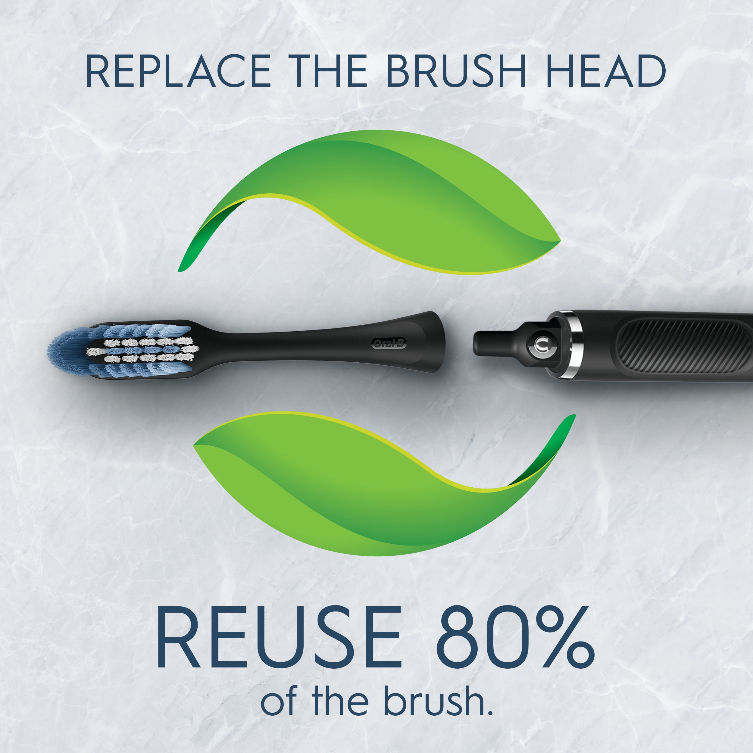(2 pack) Oral-B Clic Toothbrush Ultimate Clean Replacement Soft Brush Heads, Black, 2 Count
