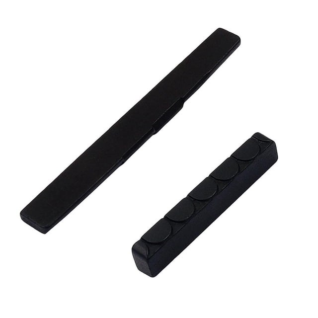Paquete de 2 Tuercas de Sillín de Guitarra de Más Fino Y Duradero, Negro para Accesorio de Guitarra Clásica Gloria Guitarra Ebony Saddle Nut