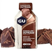 GU Energy Original Sports Nutrition Energy Gel, 8-Count, Chocolate Outrage