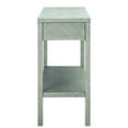 thumbnail image 3 of SAFAVIEH Asa Turquoise/Antique Gold Wood Console Table with Drawer (31 in. W x 14 in. D x 30 in. H), 3 of 7