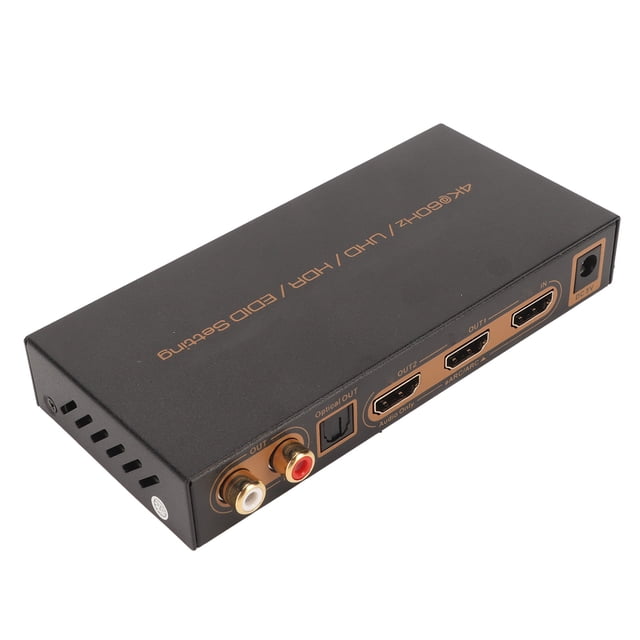 HD Multimedia Interface Sound Extractor, HD Multimedia Interface ARC Sound Extractor Metal Shell 4K 60Hz 18Gbps 600MHz AC 100-240V for Projector for Amplifier US Plug,EU Plug,UK