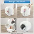 thumbnail image 7 of Automatic Cat Litter Box Self-Cleaning with APP Control Support 2.4G Wifi, Cat Litter Butler, 65L+9L Super Capacity, Odor-Free Waste Disposal Includes 2 Rolls Free Trash Bags, 7 of 7