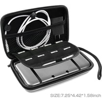 Replacement Case for 3DS with 8 Game Holders, Hard Protective Carrying Case Compatible with New 3DS XL,New 3DS, 3DS XL NDSI NDSL(Silver)