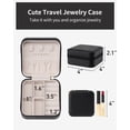 thumbnail image 3 of GOVVEP Portable Travel Jewelry Case, Girls Jewelry Box, Teen Girl Gifts Trendy Stuff birthday gifts for women ,Black, 3 of 10