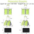 thumbnail image 2 of Bolso de Playa Tote QOGiR de Neopreno Verde Brillante Grande, 2 of 8