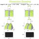 thumbnail image 2 of Bolso de Playa Tote QOGiR de Neopreno Verde Brillante Grande, 2 of 8