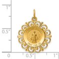 thumbnail image 3 of Diamond2Deal 14K Yellow Gold Infant of Prague Medal Pendant for Women (L- 0.95 in, W- 0.75 in), 3 of 4