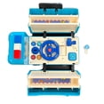 thumbnail image 4 of Police Theme Toy Bus with Interactive Play Features Removable Siren & Steering Wheel, Blue - Educational Emergency Vehicle Toy for Kids Ages 3+ Model 265-5, 4 of 5